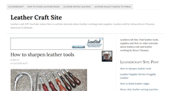 Desktop Screenshot of leathercraftsite.com